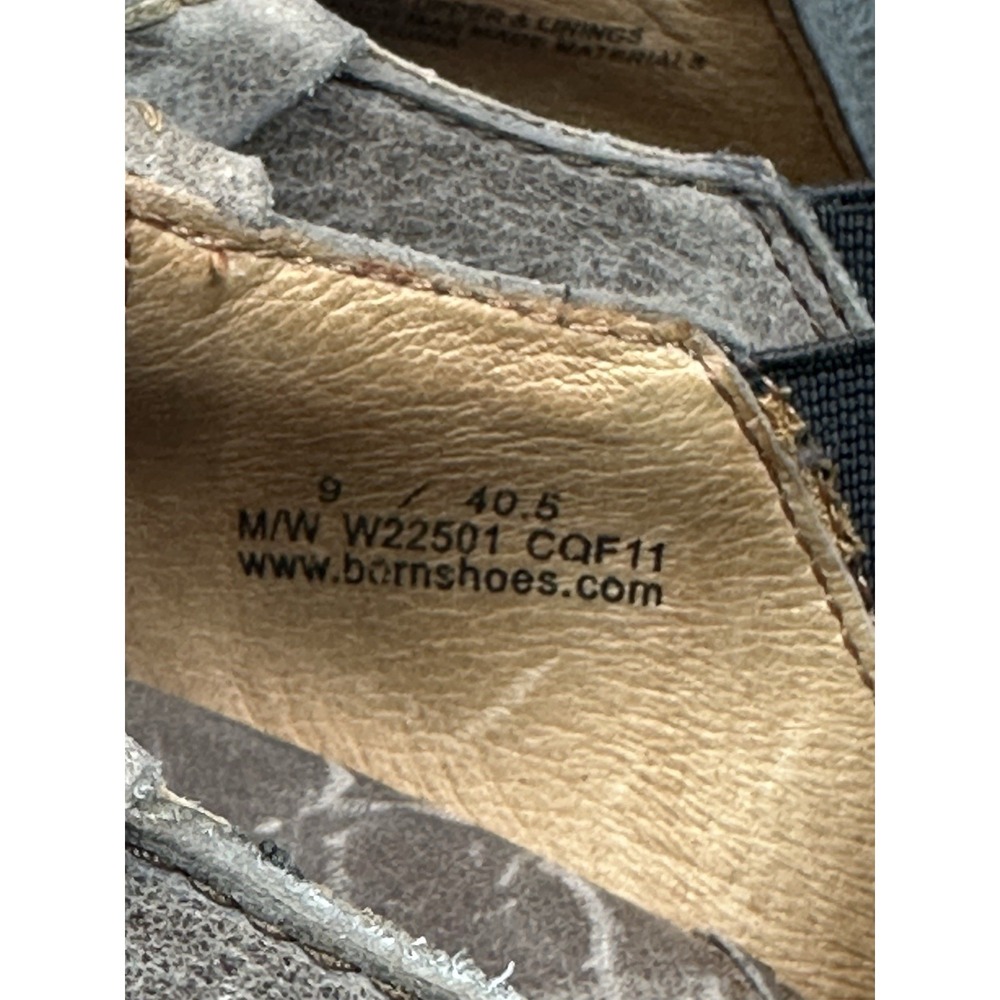 Born Rowan Women's Taupe Leather Side Zip Ankle Bootie Shoe Size 9 - Picture 7 of 11